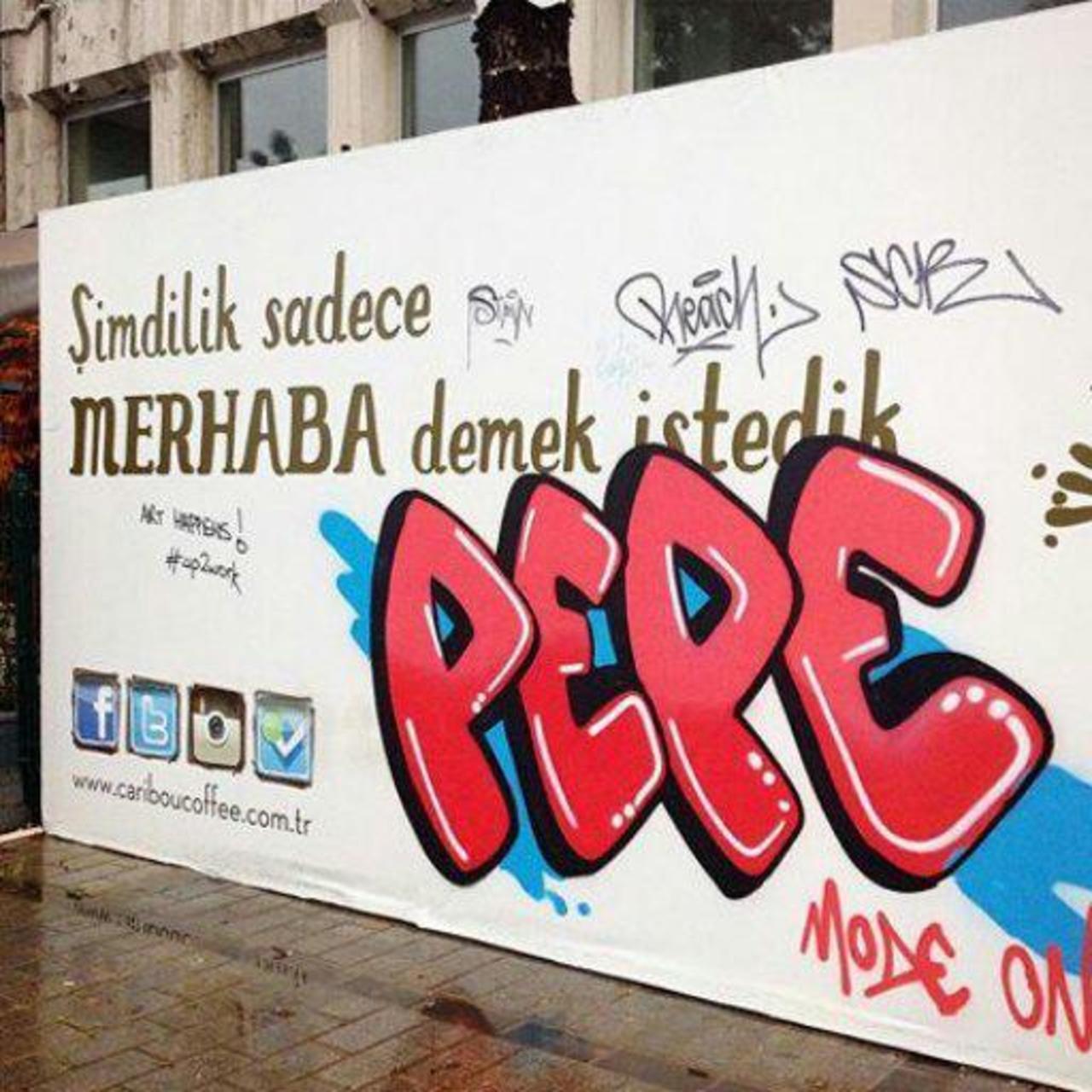 merhaba :))) #graffiti #graffitiart #karakoy #karaköy #street #streetart #pepe #istanbulstreetart #streetartistanbu… http://t.co/u9ESwY8b48