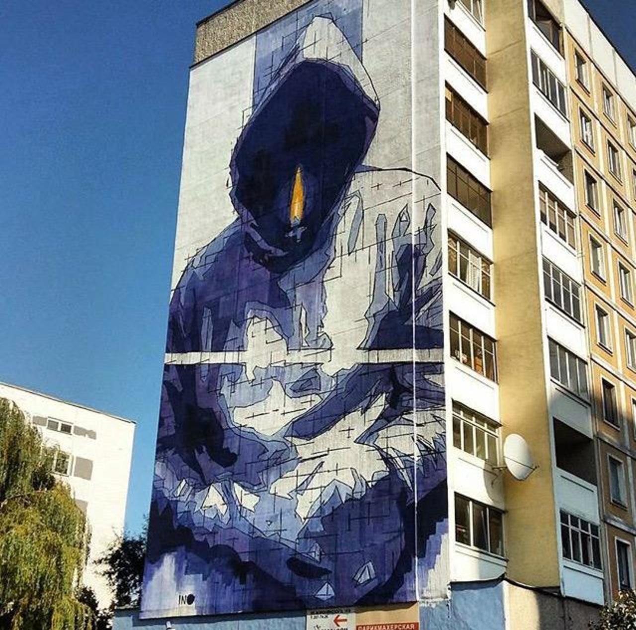 'Man With No Name' 
New Street Art by iNO in Minsk, Belarus 

#art #graffiti #mural #streetart http://t.co/afYlD1r32v
