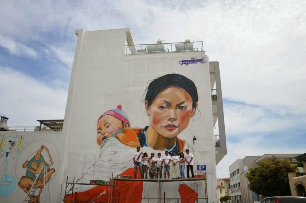 Anjroot"@Brindille_: #Streetart #urbanart #painting #graffiti Paparazzi tribute #mural to Nepal in Limassol, Cyprus http://t.co/YL7ylZajpA"