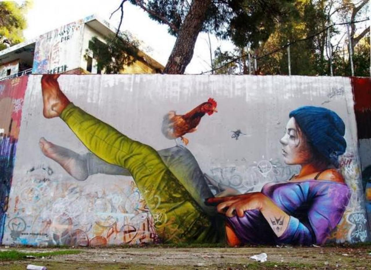 StreetArt from around the World
#StreetArt #Art #UrbanArt 
By Pichi & Avo mural for DesignWars in #Athens #Greece http://t.co/8FFHzbmElS
