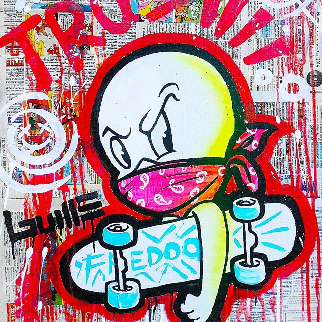 #Graffiti #Gasper #Skater
#Cool #Art #Uruguay #Artist  #popart #GuillermoVuljevas #streetArt #StreetArtEverywhere http://t.co/z1uIhbHj5u
