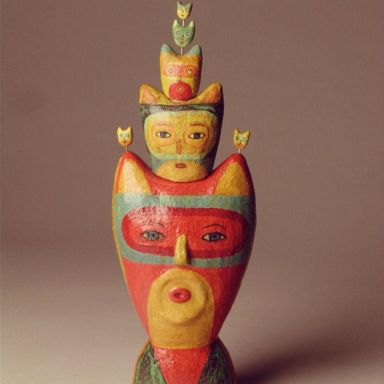 Face Jar Stack 10.5 x 4 x 2” #ceramics #art #artsy #artist #clay #contemporary #collectart #love http://t.co/eiyXX4M6xw