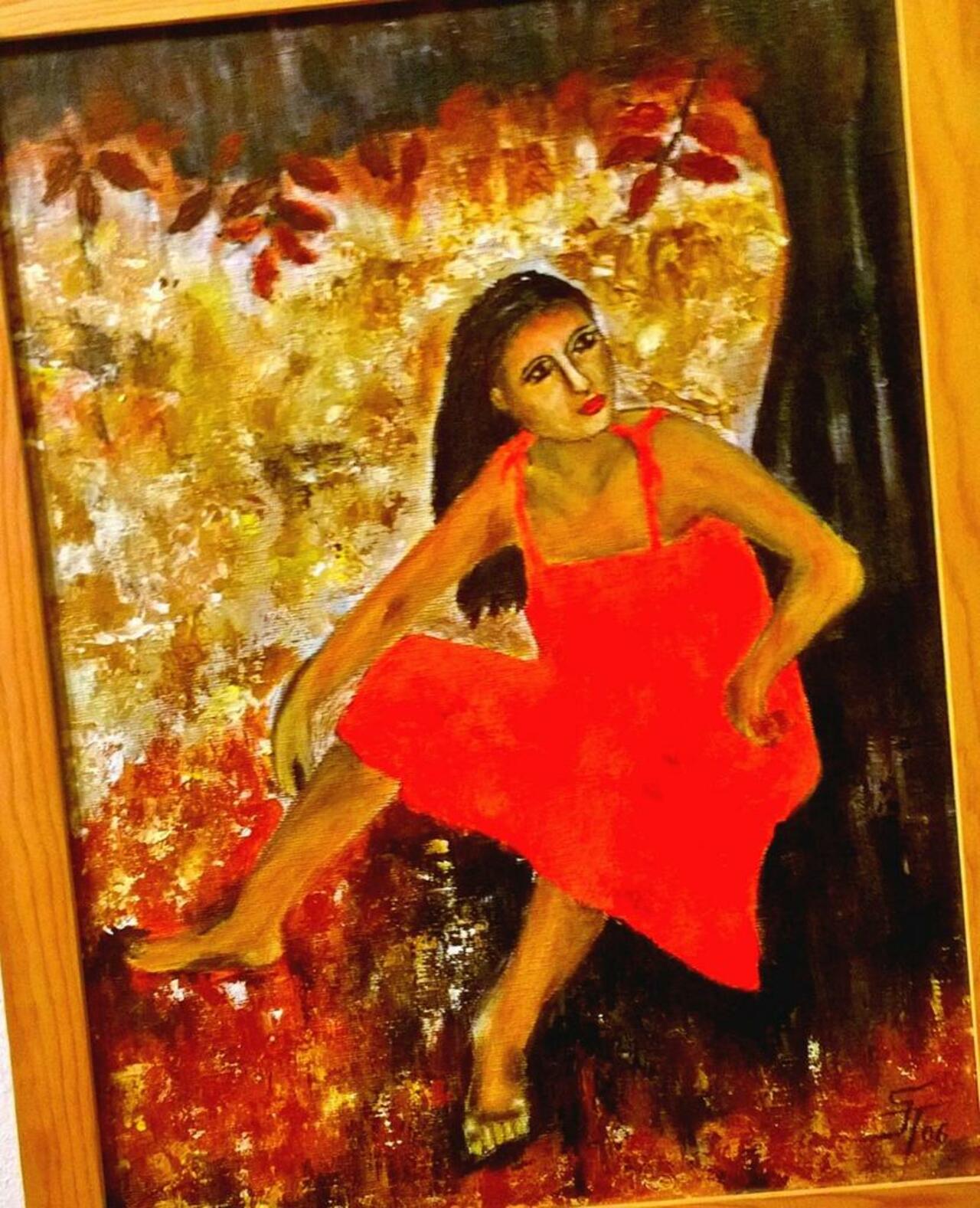 #woman #red #art #painting #acrylics http://t.co/NEtmtS2E0M