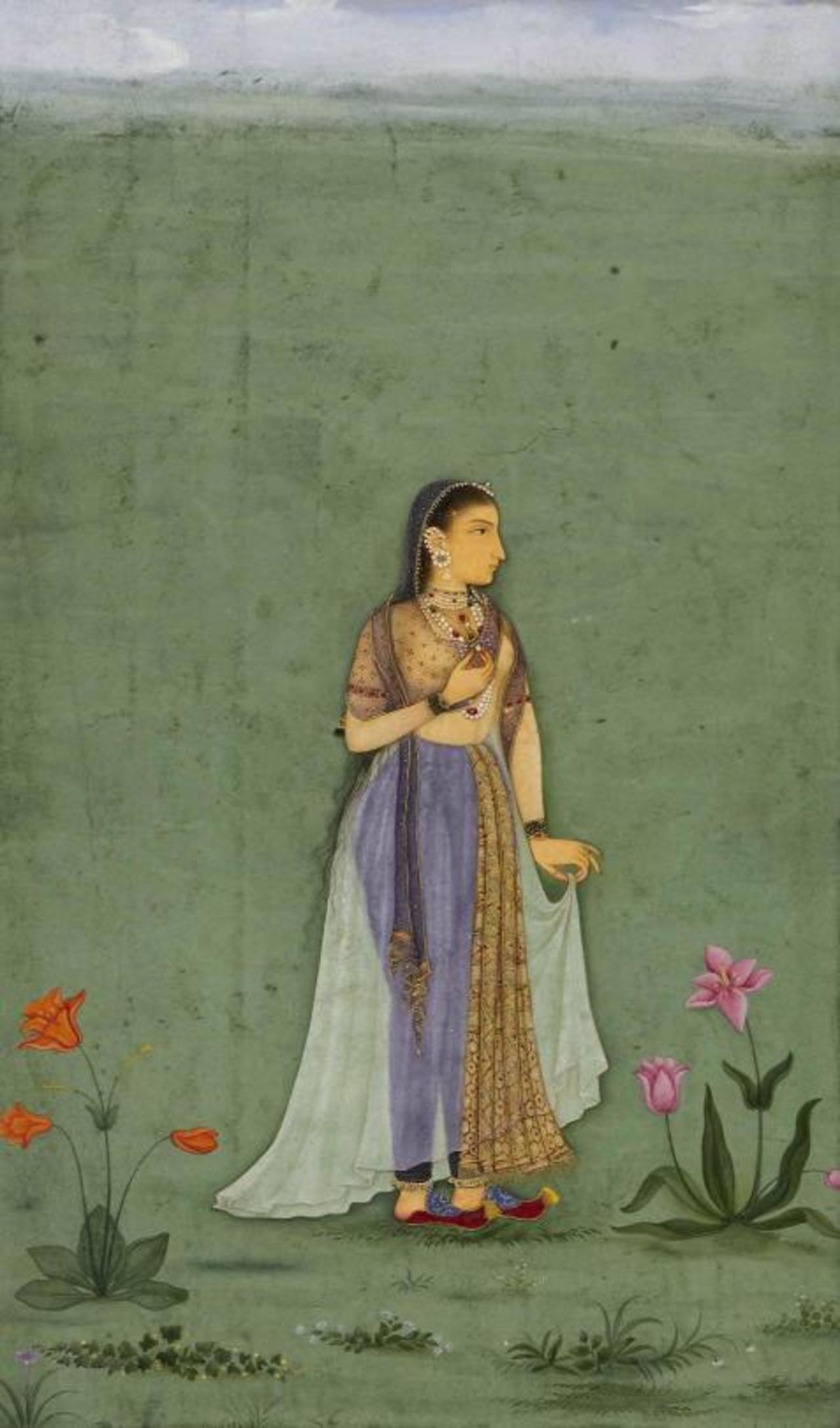 Portrait of Nadira Banu Begum (attributed to Balchand); Dara Shikoh Album, c. 1632. http://t.co/clGMAkOZRc