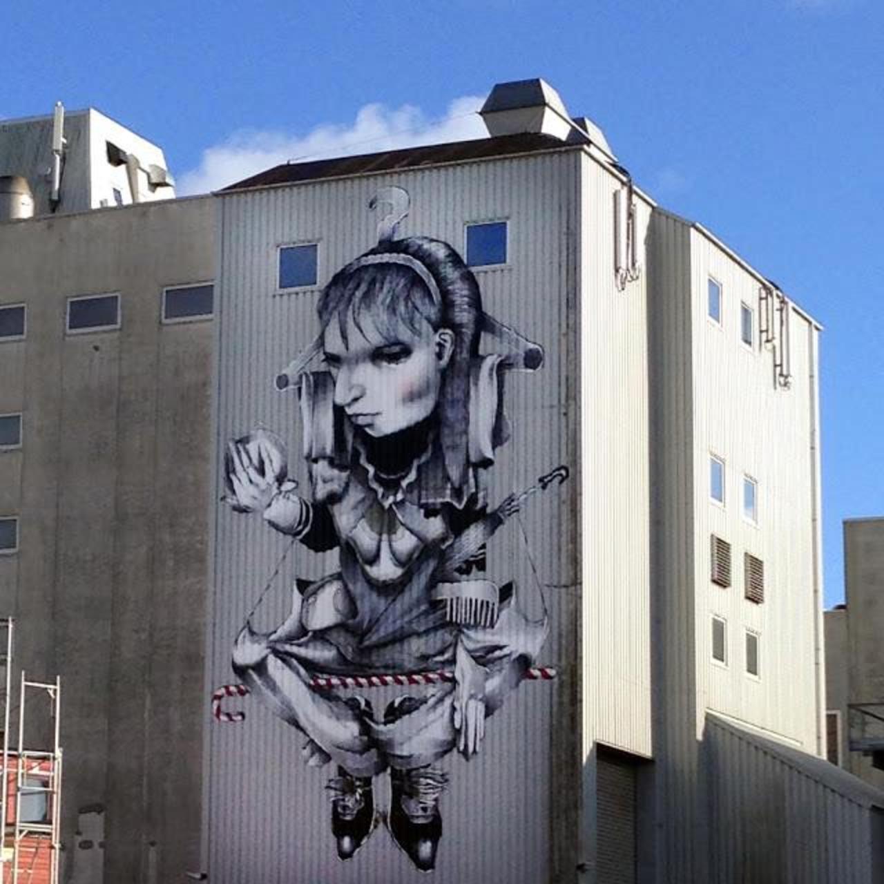 Ethos unveils a new mural in Bryne, Norway. #StreetArt #Graffiti #Mural http://t.co/Y0EcYWQ2GA