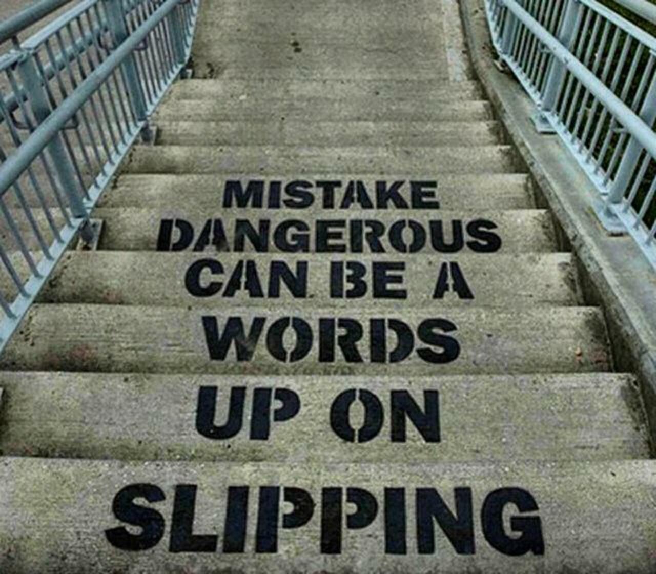 Slipping up on words can be a dangerous mistake 

Street Art by m.obstr 

#art #arte #graffiti #streetart http://t.co/BfsH4sKKsS