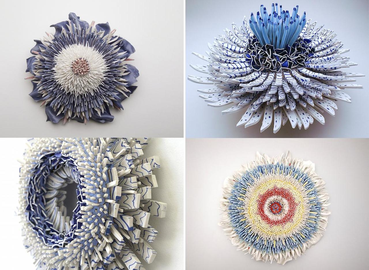 Artist Zemer Peled transforms shards of broken glass into 3D flower sculptures.  #Art #Bloom #CentRebound #TBT http://t.co/8BqfkmZFmw