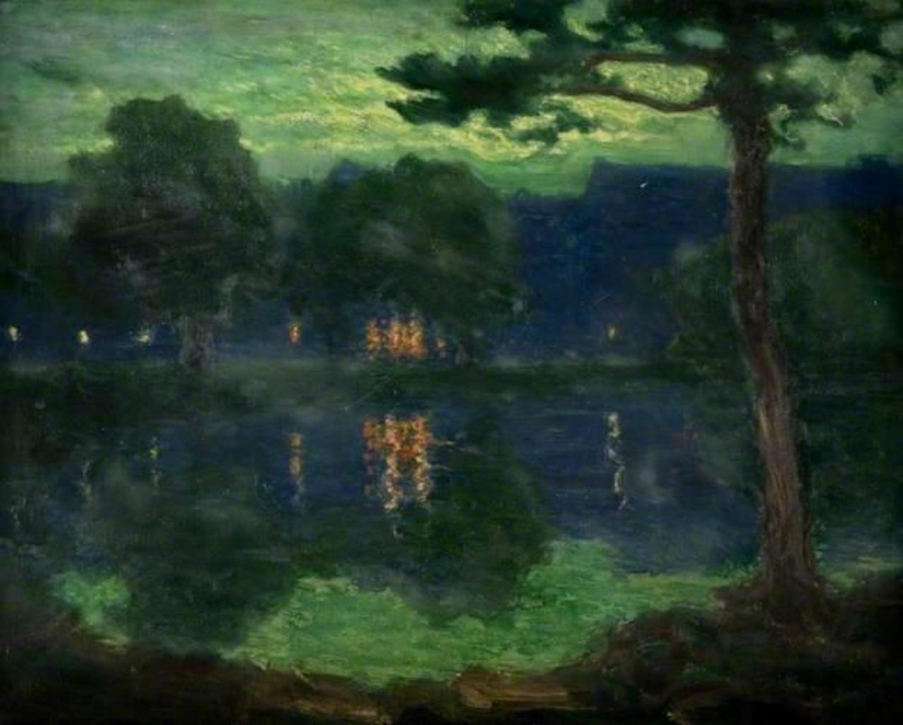 Barnes, Surrey by Twilight, by Frederick Francis Foottet #art http://t.co/wurZjkVvBQ