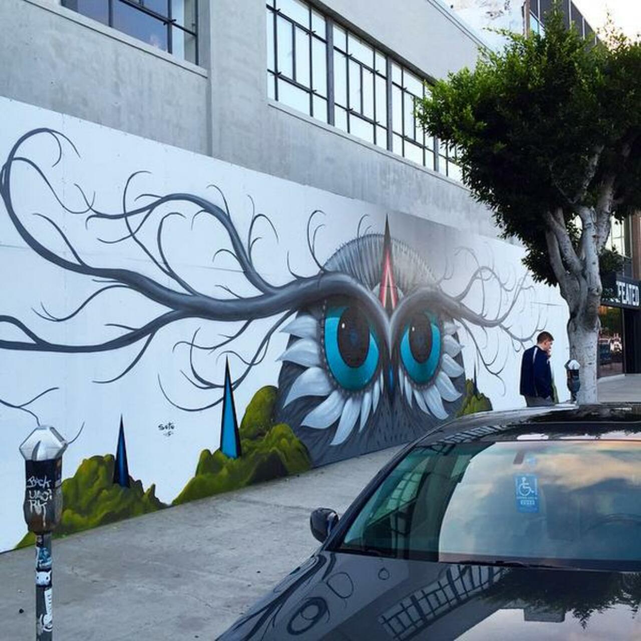 RT @upbyartists: JEFF SOTO in #LosAngeles 
#streetart #mural #graffiti #art http://t.co/rfhCPWLxLA