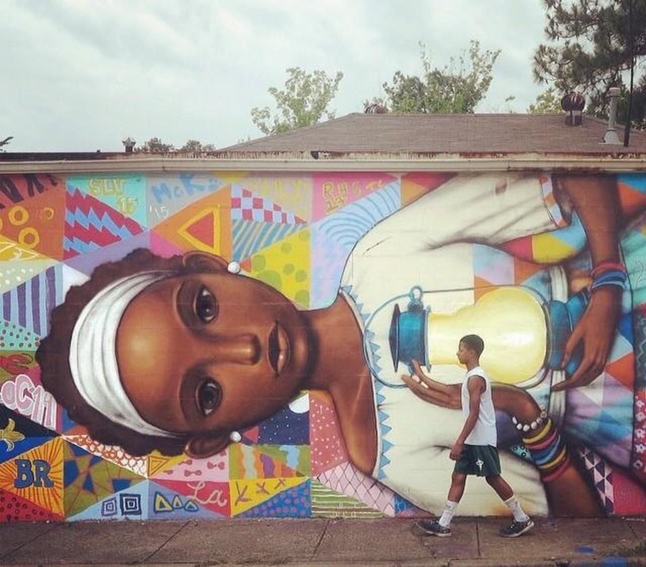 RT @designopinion: Artist #Seth recent wonderful Street Art wall in Baton Rouge, Louisiana, USA #art #mural #graffiti #streetart http://t.co/N4GF9XdXPa