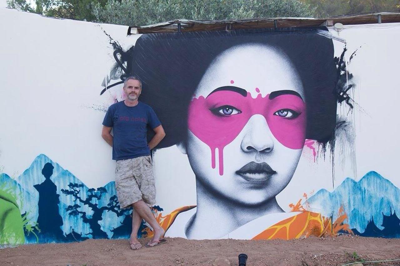 RT @designopinion: Artist @findac beautiful new Geisha Street Art pieces located in Ibiza #art #graffiti #mural #streetart http://t.co/uCvE6smUXB