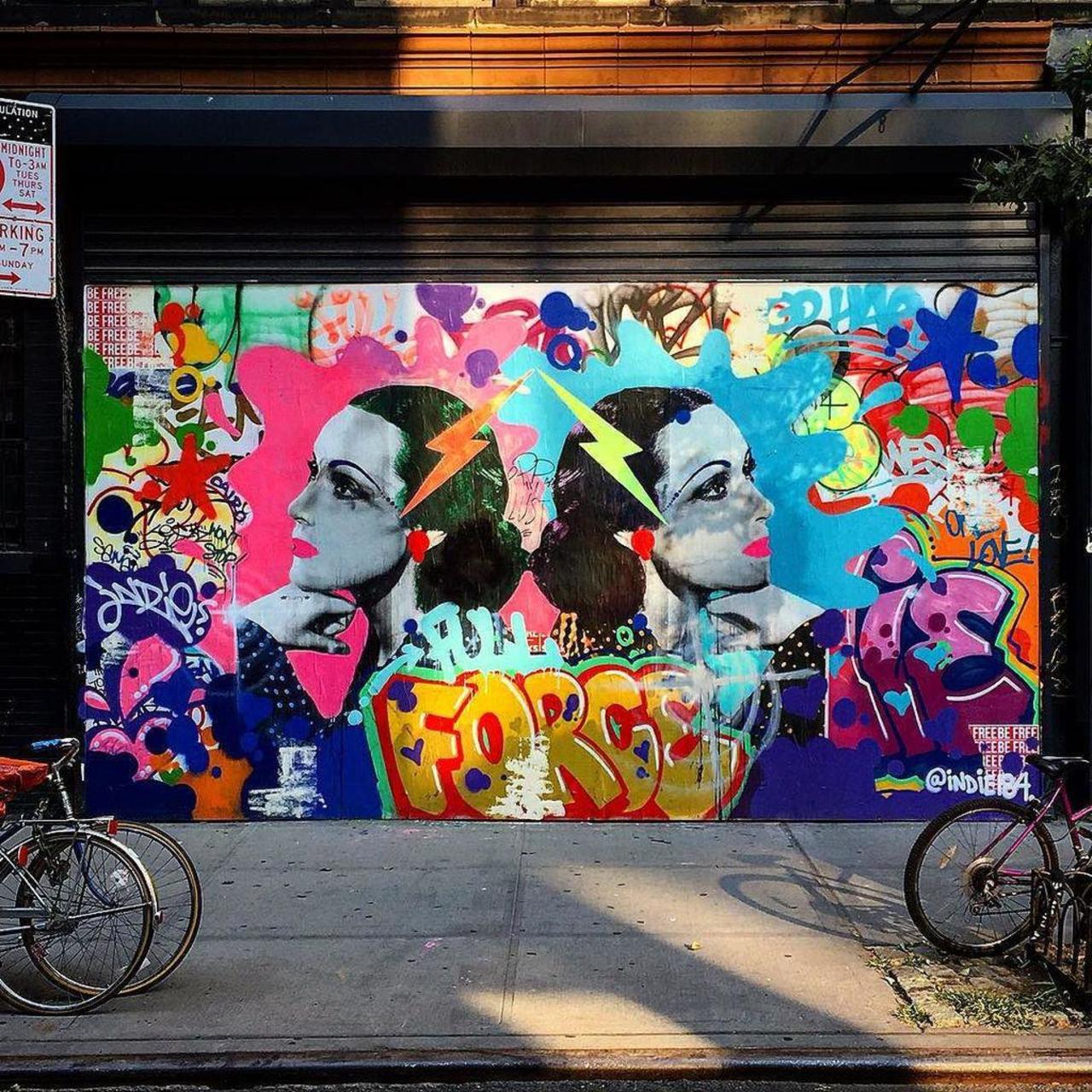 Lower East Side, Orchard I think... #graffiti #stencilart #art #streetart #wallporn #wall #pasteup #mural #urbanwal… http://t.co/BoaTExlxa1