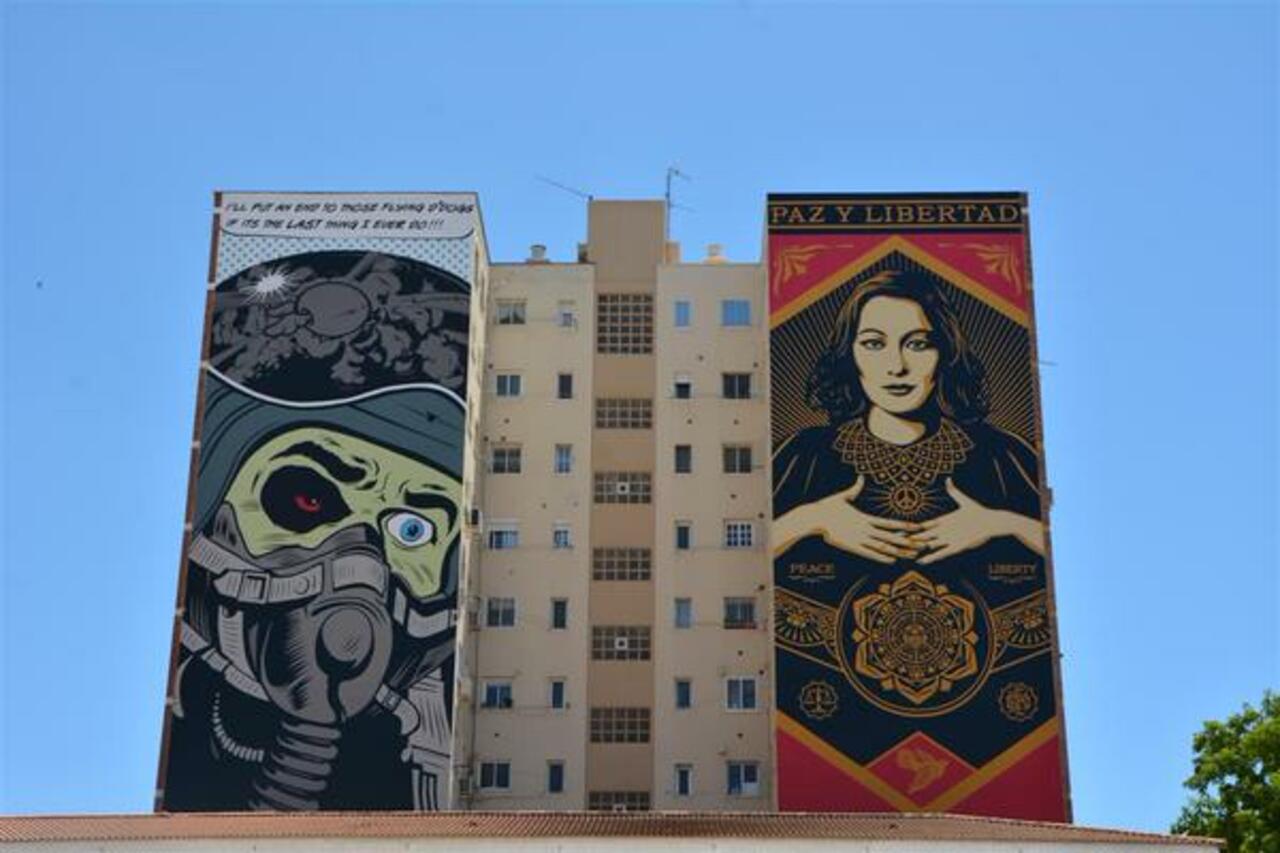 RT @upbyartists: D*Face x Shepard Fairey
#streetart #graffiti #art #mural http://t.co/gcNa9g4TOH