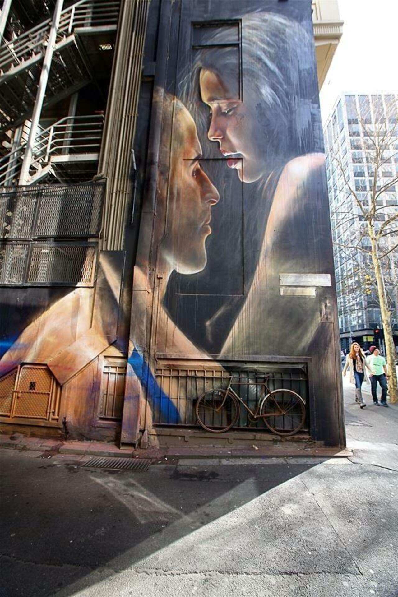 Matt Adnate & Vincent Fantauzzo new beautiful Street Art piece in Melbourne, Australia #art #mural #streetart http://t.co/SytO6SLeaL