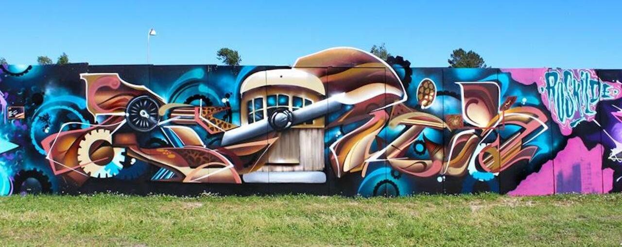 Artist Zurik from Colombia, piece at Roskilde, Denmark #streetart #graffiti #urbanart #art http://t.co/CSwDcjELuC