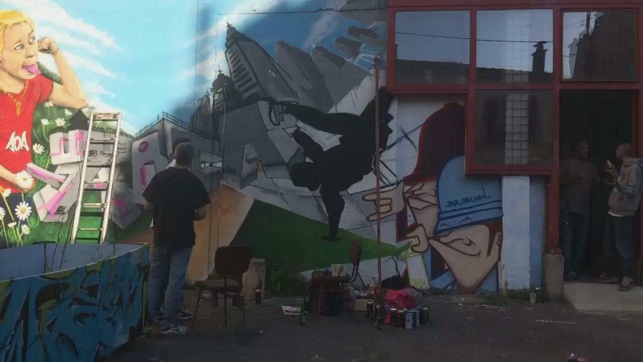 Instants de Graff #montreuil #streetart #SAFest2015 #artists #street #graffiti #graffitiart #slowmotion http://t.co/TRmCfKNwas