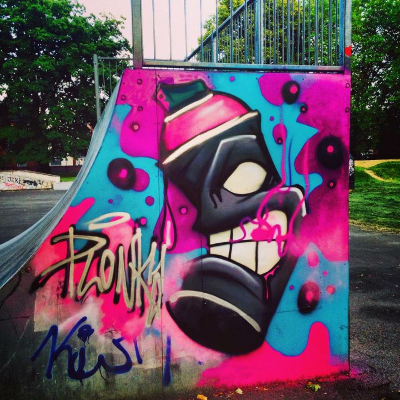Found a few months back at #Gloucester skatepark #skatelife #graffiti #streetart artist unknown @rtglos http://t.co/9bQjWbpr7K