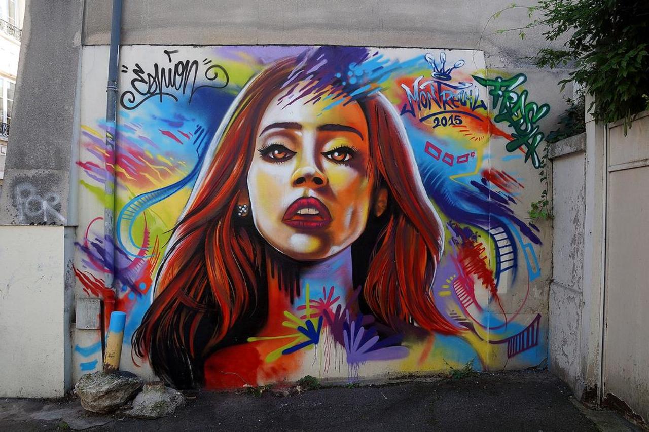 RT @urbacolors: Street Art by anonymous in #Montreuil http://www.urbacolors.com #art #mural #graffiti #streetart http://t.co/znrUpZEtq7