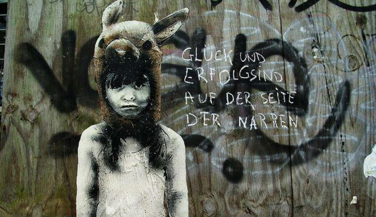 RT @5putnik1: "'Luck & Success are on the side of Fools"  • #streetart #graffiti #art #germany #funky #dope . : http://t.co/WifQ5W989W
