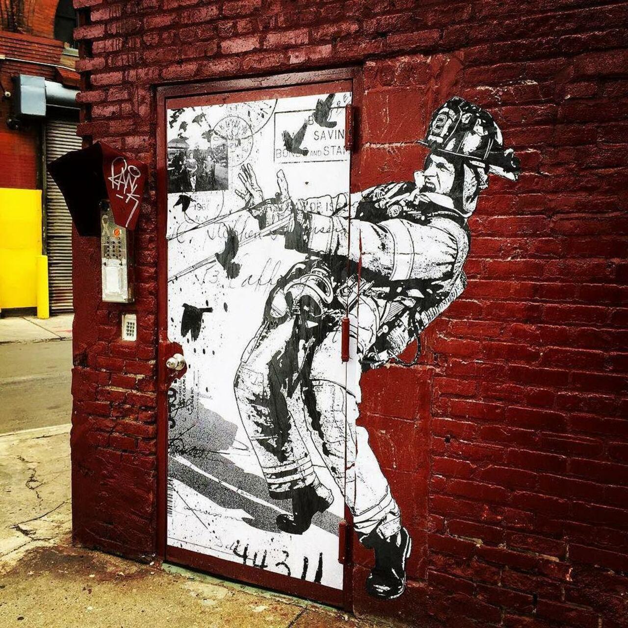 More @wkinteract in #Dumbo. These are great. #streetart #graffiti #fdny #wheatpaste #paste… http://bit.ly/1KIZ7mk http://t.co/ywIji9TF4O