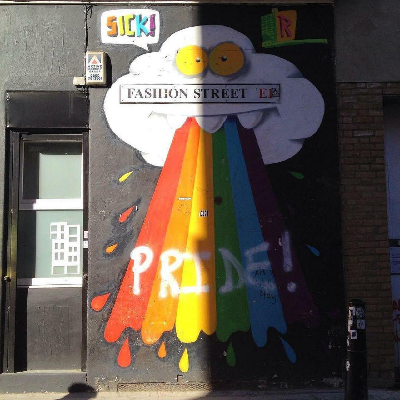 StArtEverywhere: Braaaap  #streetart #graffiti #streetartlondon #london #thisislondon #rainbow by isadarko http://t.co/DDGqbxPhDa