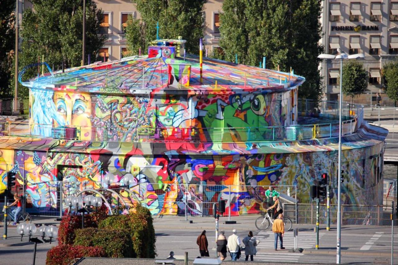 Bye #Kolingsborg! The biggest graffiti project so far in Stockholm city has come to an end! #graffiti #streetart http://t.co/D9LI5DBf9M