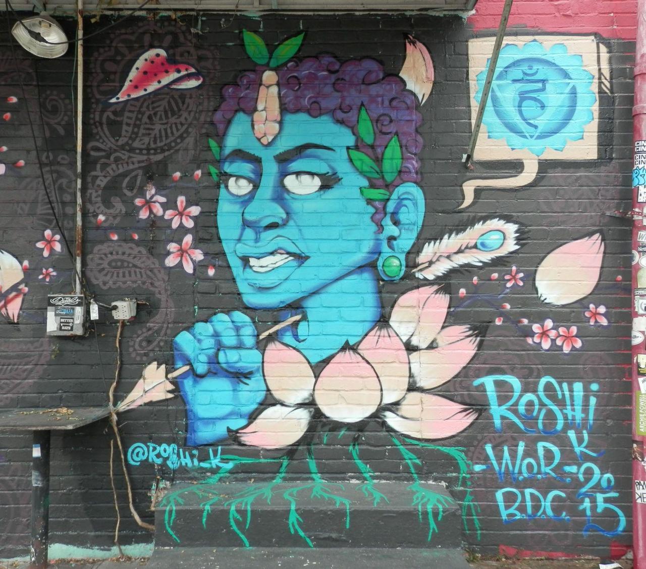 #Houston #Graffiti #Streetart Roshi's completed work for Meeting of Styles 2015. http://t.co/IlpyDZhSu8
