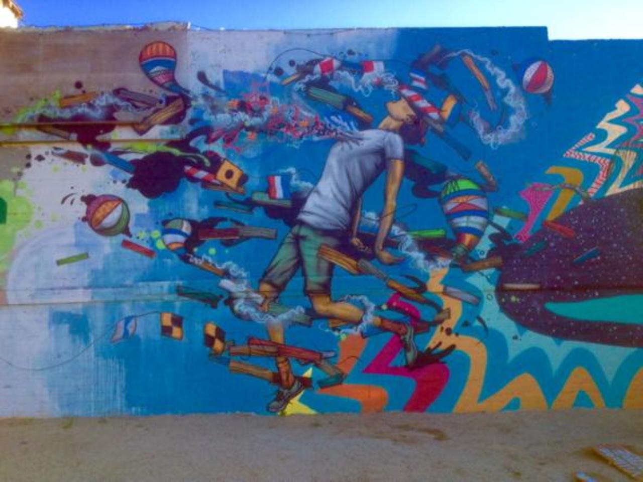 This is what an explosion of creativity looks like. #Streetart in downtown #SanDiego. #Graffiti photo by me! http://t.co/bl13AO9h8m