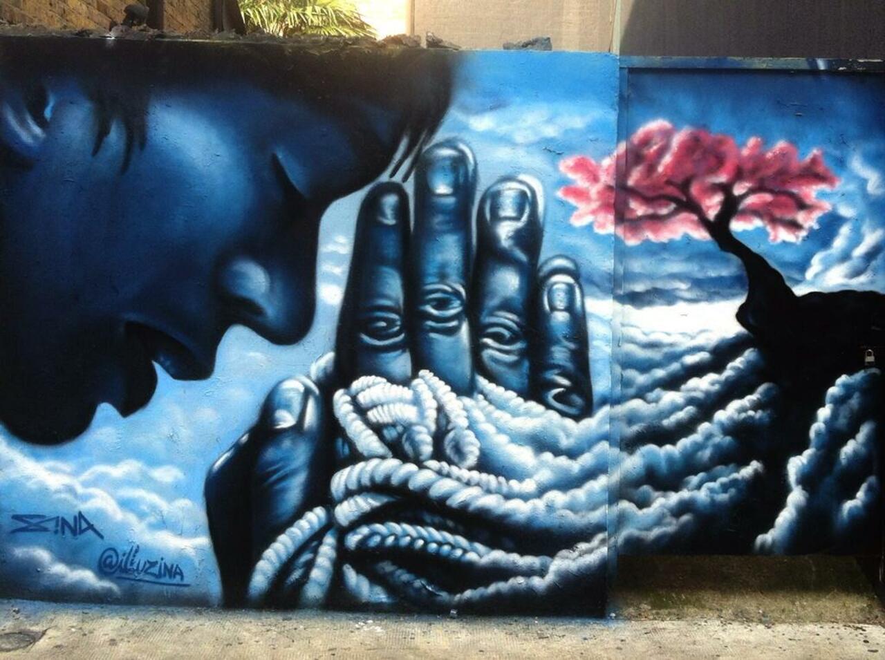 RT @designopinion: Beautiful @illuzina #streetart in Shoreditch - #art #graffiti @GoogleStreetArt @MolokoVelloce @GraffitiFeed http://t.co/JLdj9tZgsf