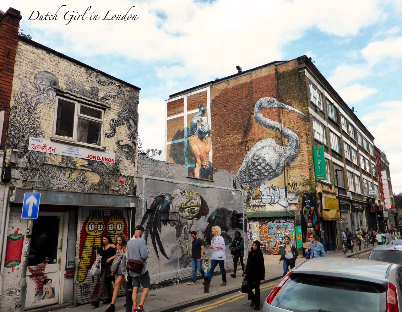 RT @The_Zarina: Hanbury Street is one crazy collage of fantastic #streetart! #BrickLane #Shoreditch #graffiti #urbanart #ROA http://t.co/TMrSlSlIVc