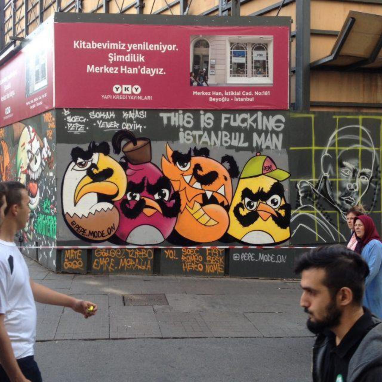 angry birds style :) pepe mode on! #graffiti #graffitiart #istiklalcaddesi #street #streetart #angrybirds #streetar… http://t.co/aXvlzIVLfz