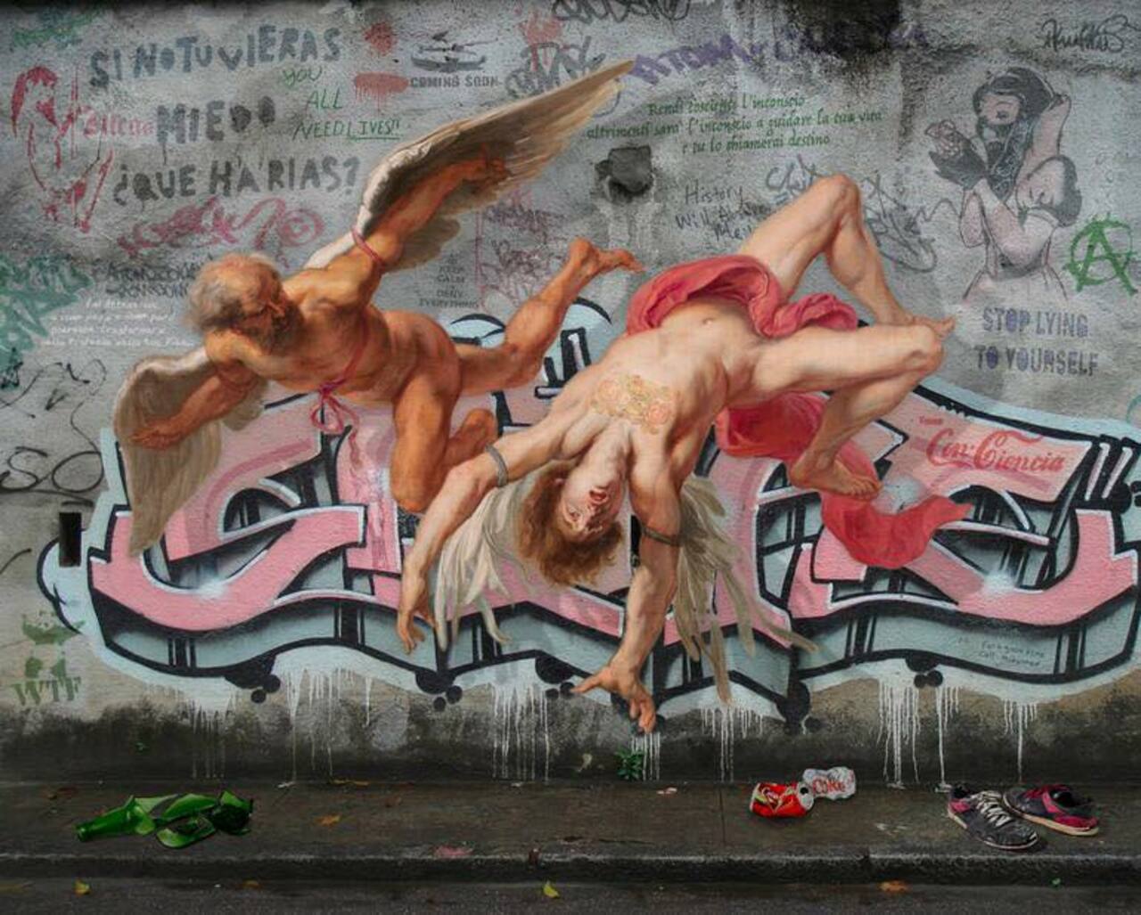 RT @Bastet_11: #streetart by @BattagliniMarco #italy #urbanart #angels #graffiti #wallart #urbano #street #urban #art  #handmade http://t.co/GNAua2dqZQ