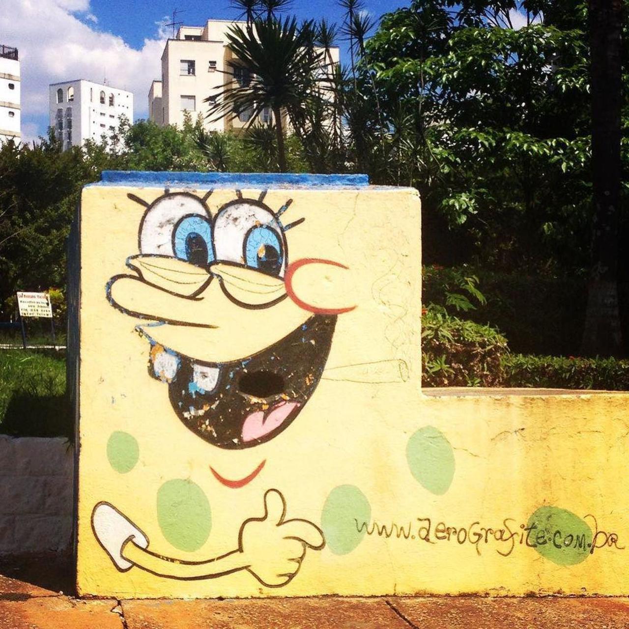 #streetart #spongebob #graffiti #grafite #ZL #artederua #bobesponja #spongebob http://t.co/0F4YEIDh4C