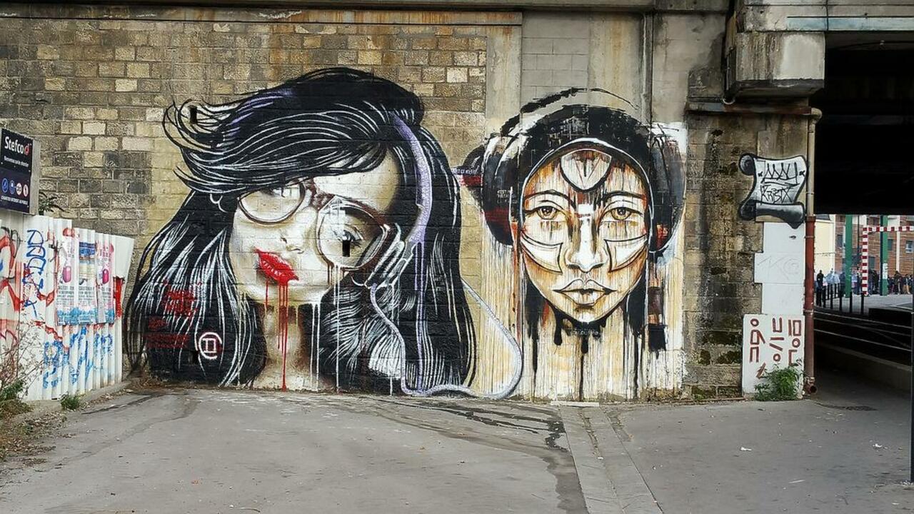 Street Art by anonymous in #Saint-Denis http://www.urbacolors.com #art #mural #graffiti #streetart http://t.co/UWrsZz6MvR