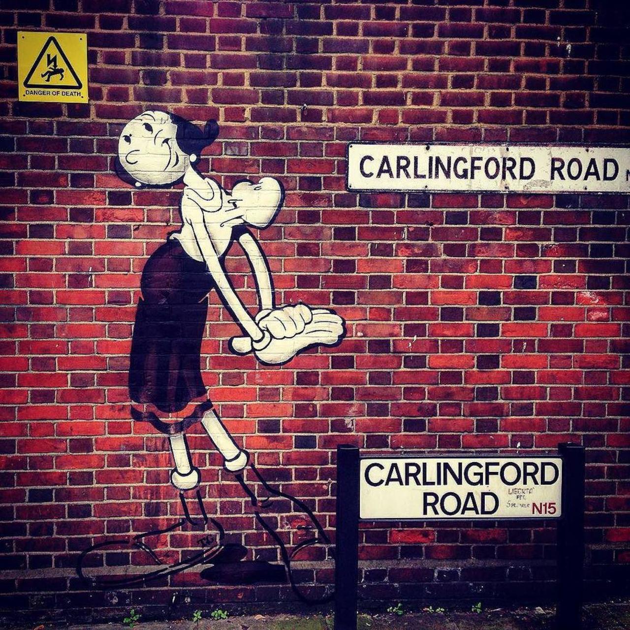 RT @StArtEverywhere: #streetartlondon #Graffiti #graffitiart #harringay #London #Popeye #OliveOyl #StreetArt by sam_gordon86 http://t.co/FhbbUNYmB7