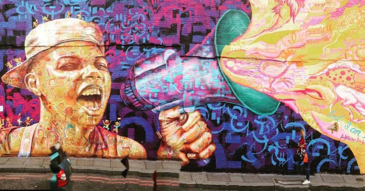 #streetart #streetartlondon #londonstreetart #urbanart #graffiti #bullhorn #shoreditch by syszygy http://t.co/vIWyksOfUe