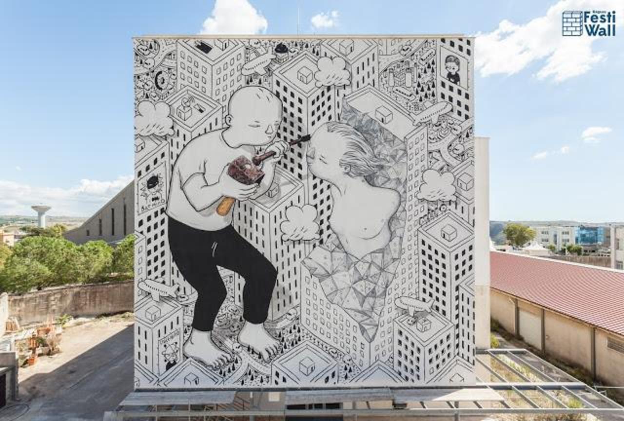 RT @StreetArt_Graf: Millo creates a new mural in Ragusa, Italy

#streetart #urbanart #mural #art #graffiti http://t.co/UUC1uqNGO4