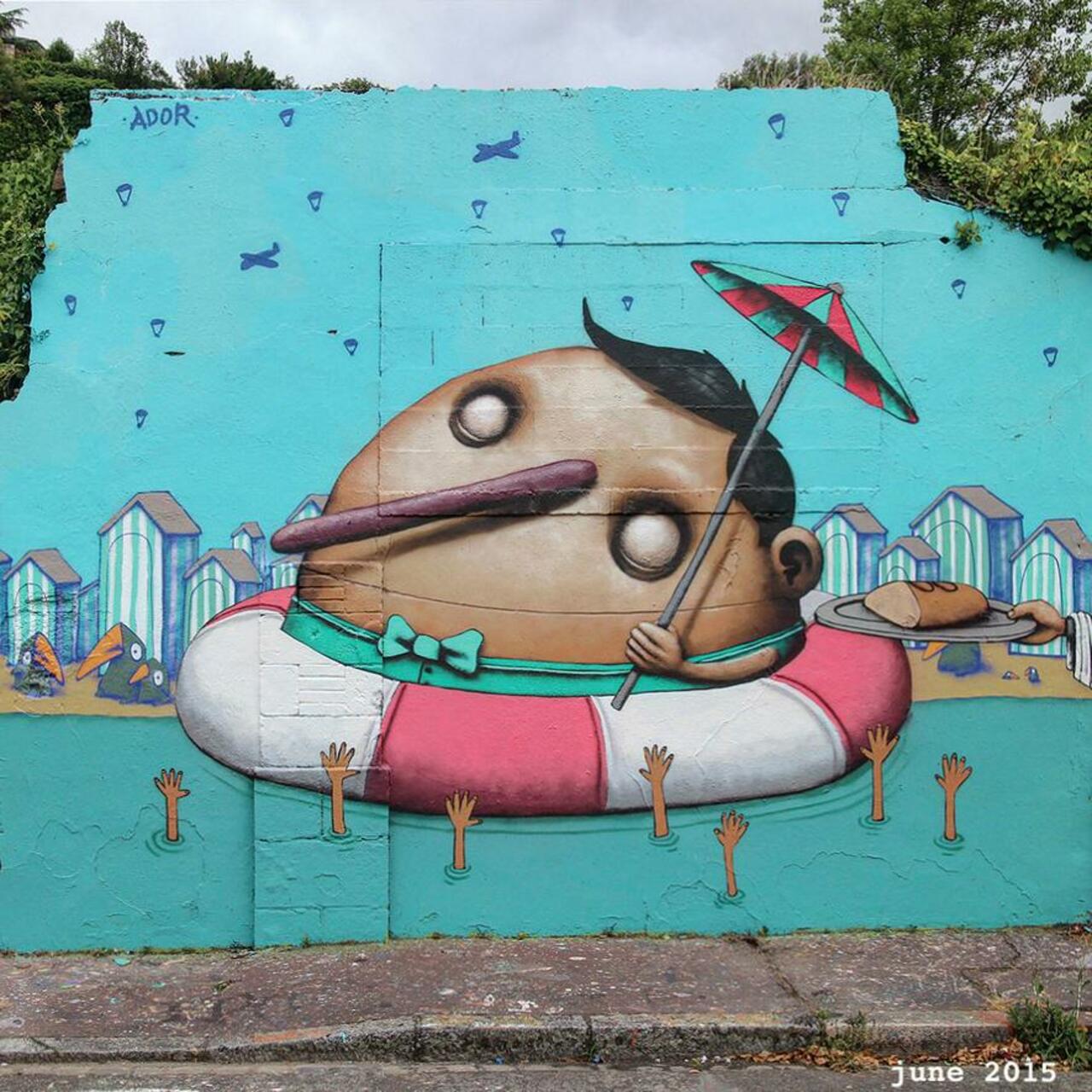 "Summer" by Ador in France (http://globalstreetart.com/ador)
Via @globalstreetart 
#streetart #urbanart #mural #art #graffiti http://t.co/KPp5PENNZD