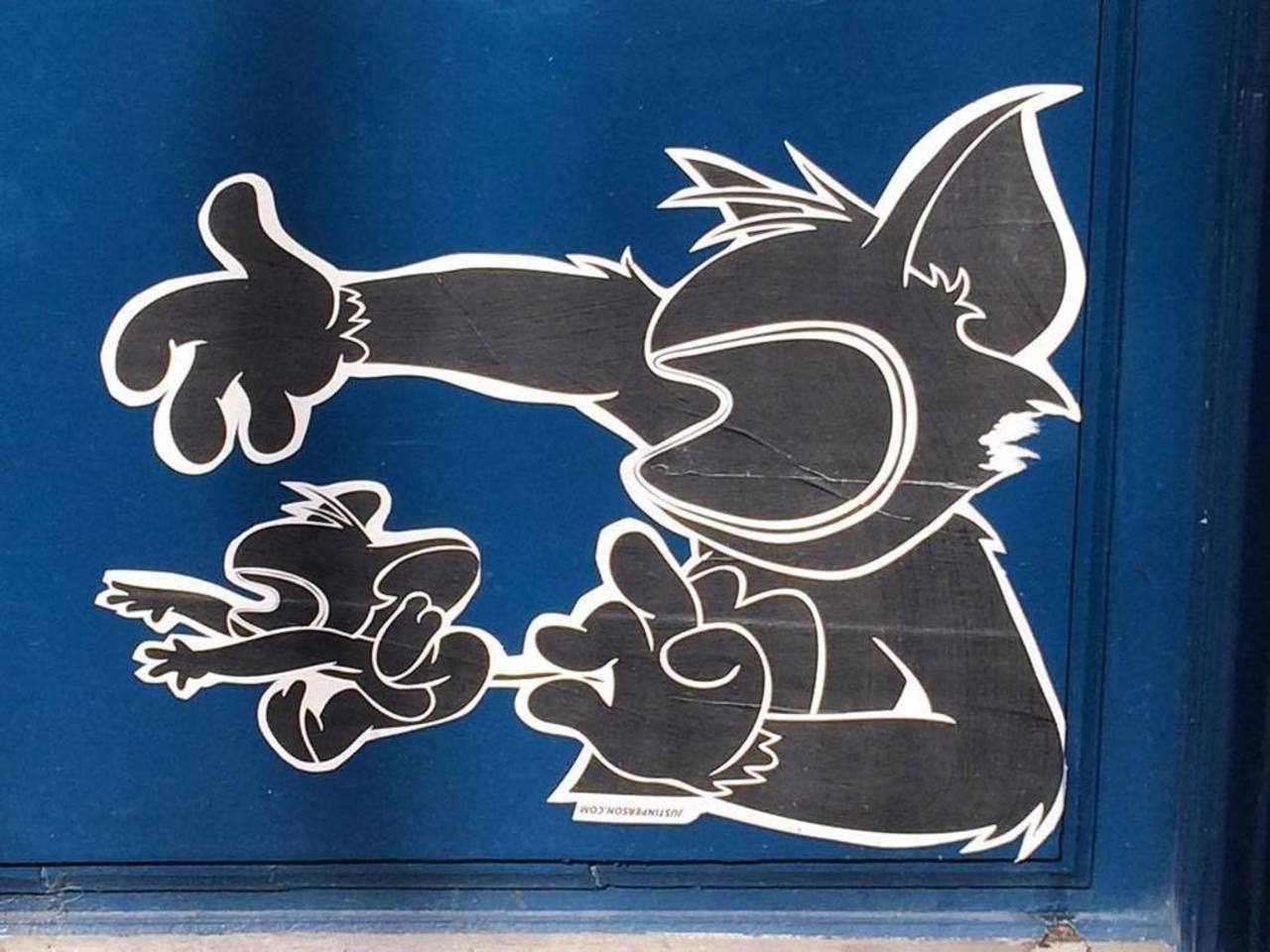Cat&Mouse #streetphotography #parisstreetart #graffitart #graffiti #streetart #collage #stencils #welovestreetart #… http://t.co/r21hwpdp4A