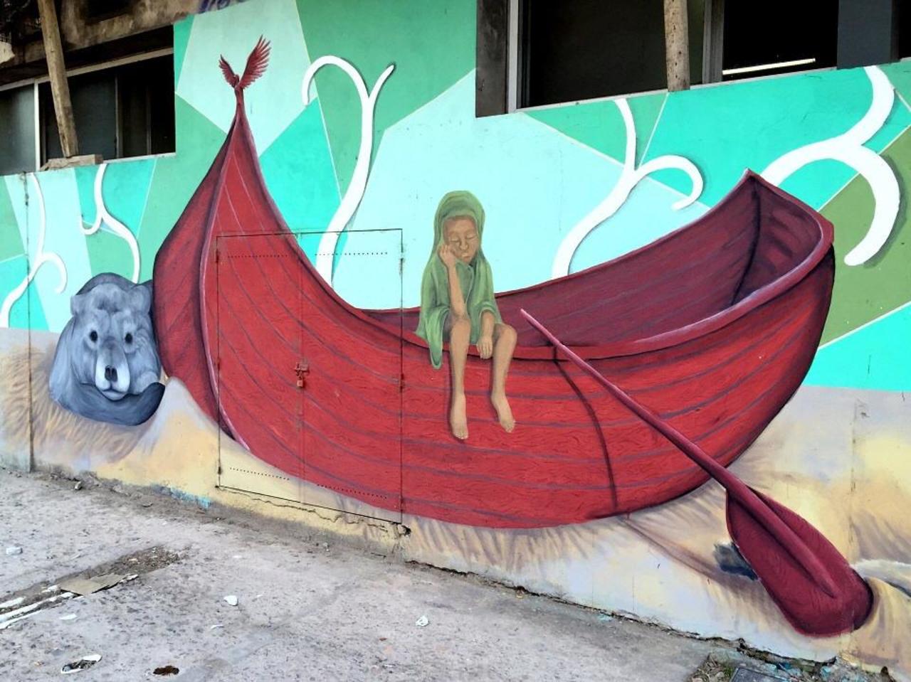 #Graffiti de hoy: << The shipwreck >> calle 22, 60y61 #LaPlata #Argentina #StreetArt #UrbanArt #ArteUrbano http://t.co/ilr4usvtKz