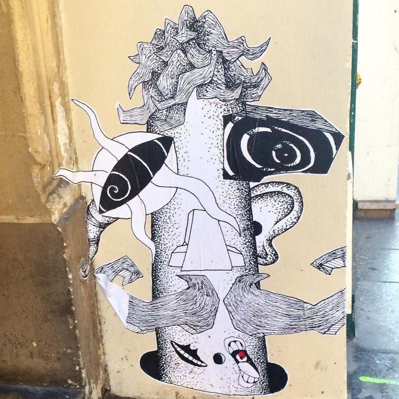 RT @StArtEverywhere: #streetart #streetartparis #parisstreetart #graffiti #collage #urbanart by benapix http://t.co/d9xmTqcUxq