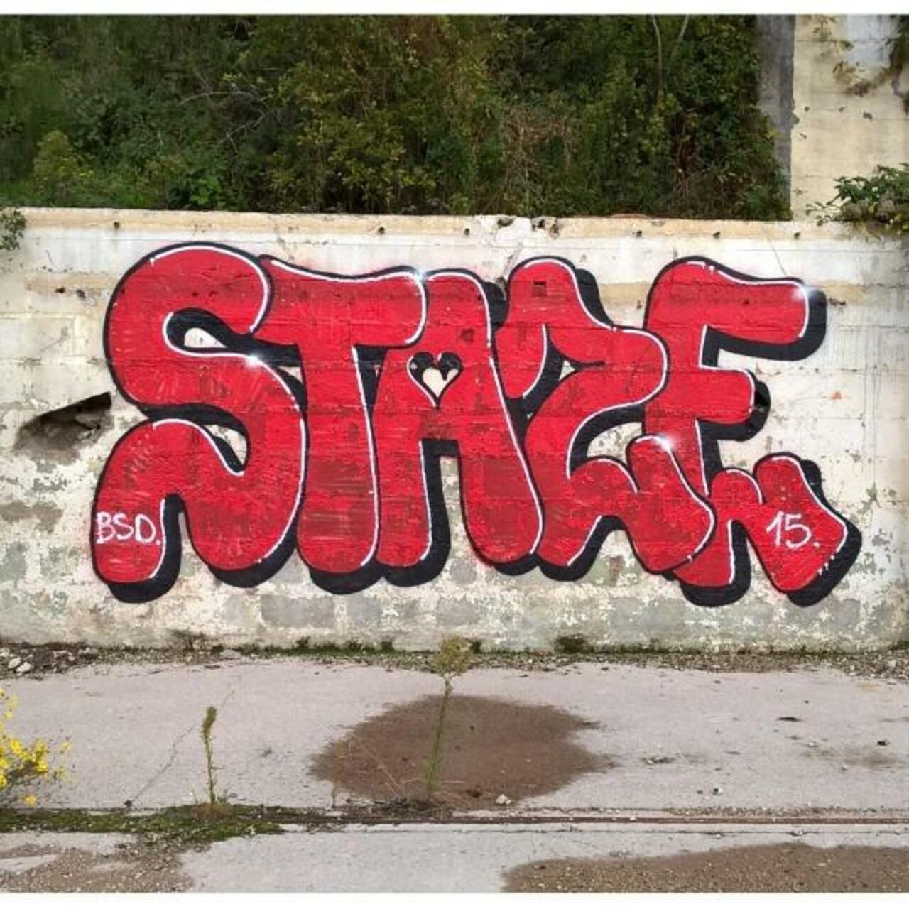 STAZE
#BSD #streetart #graffiti #graff #art #fatcap #bombing #sprayart #spraycanart #wallart #handstyle #lettering … http://t.co/r4HeiL7vKn