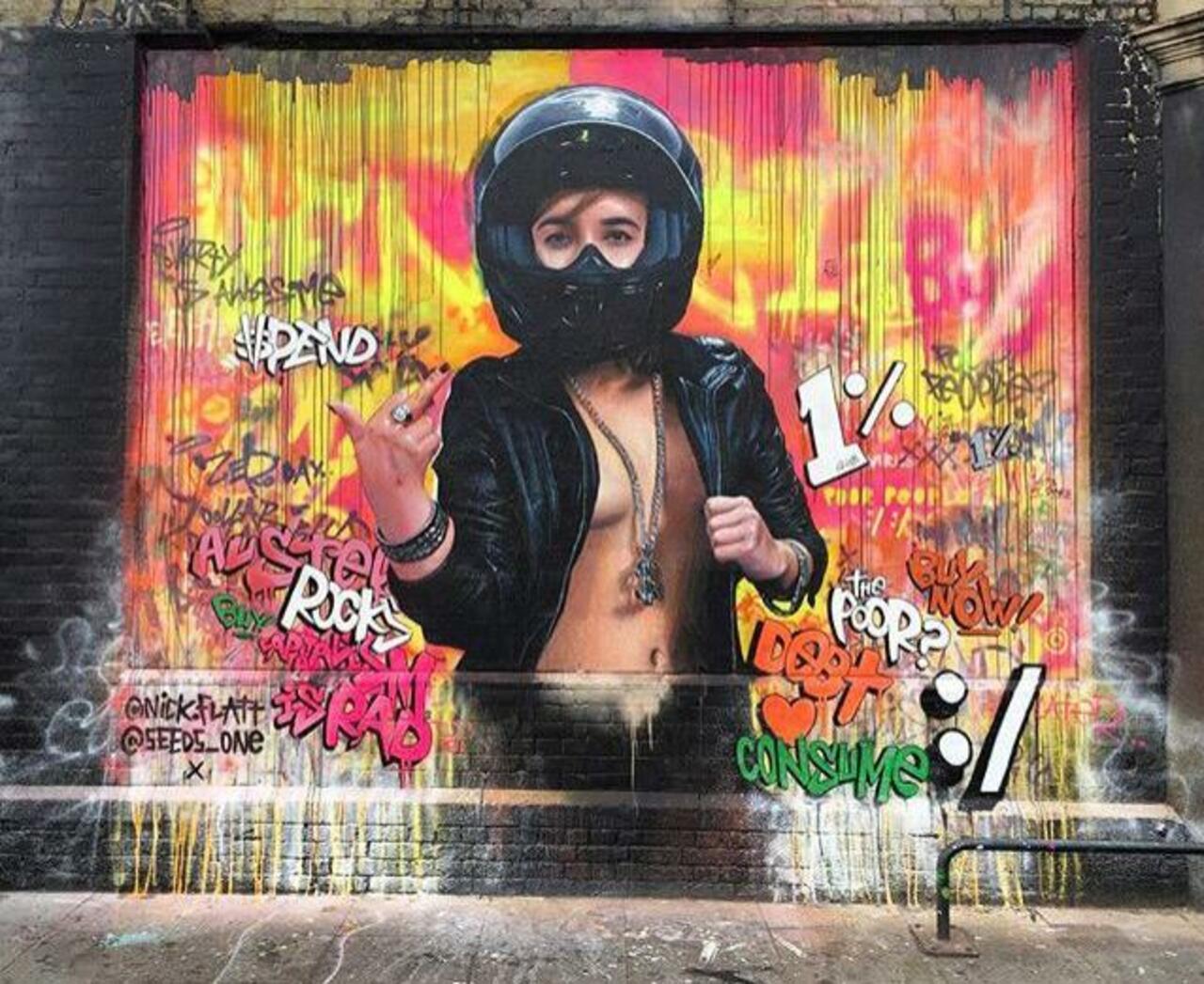 New Street Art collab by Nick Flatt &  Seeds One in London 

#art #graffiti #mural #streetart http://t.co/CSH7r7NpS9