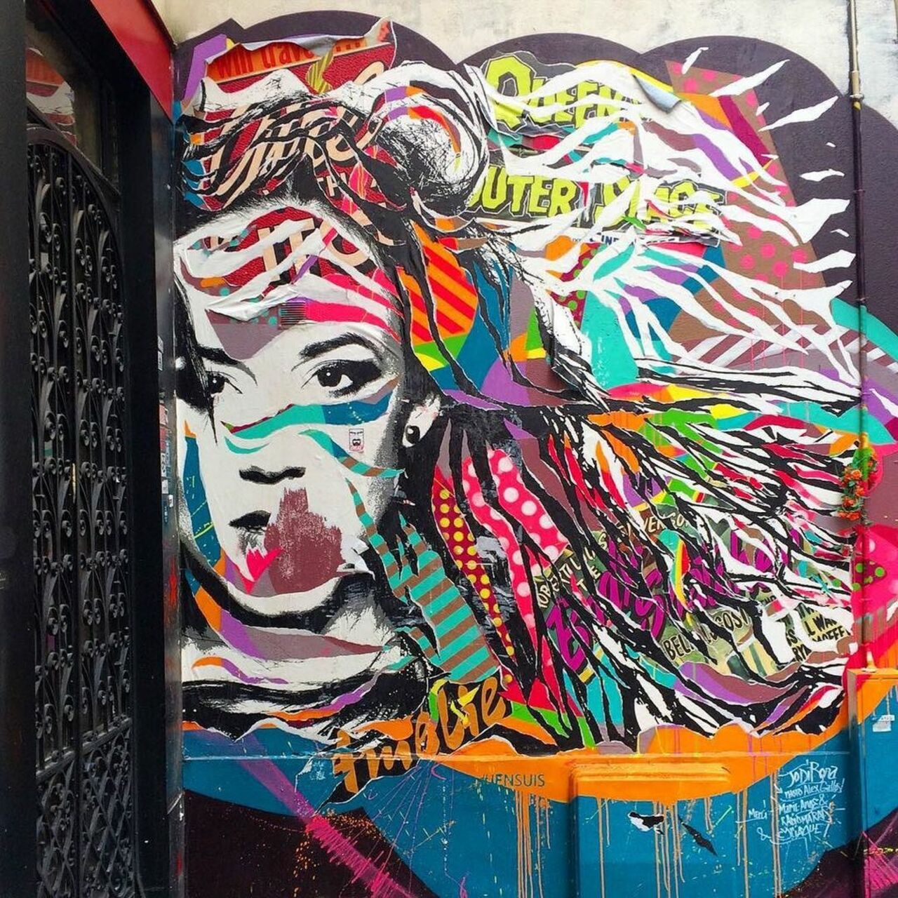 Wish you a colorful morning with @jodibona #jodibona #streetart #streetartparis #parisstreetart #graffiti #graffiti… https://t.co/i9U6ziaiww