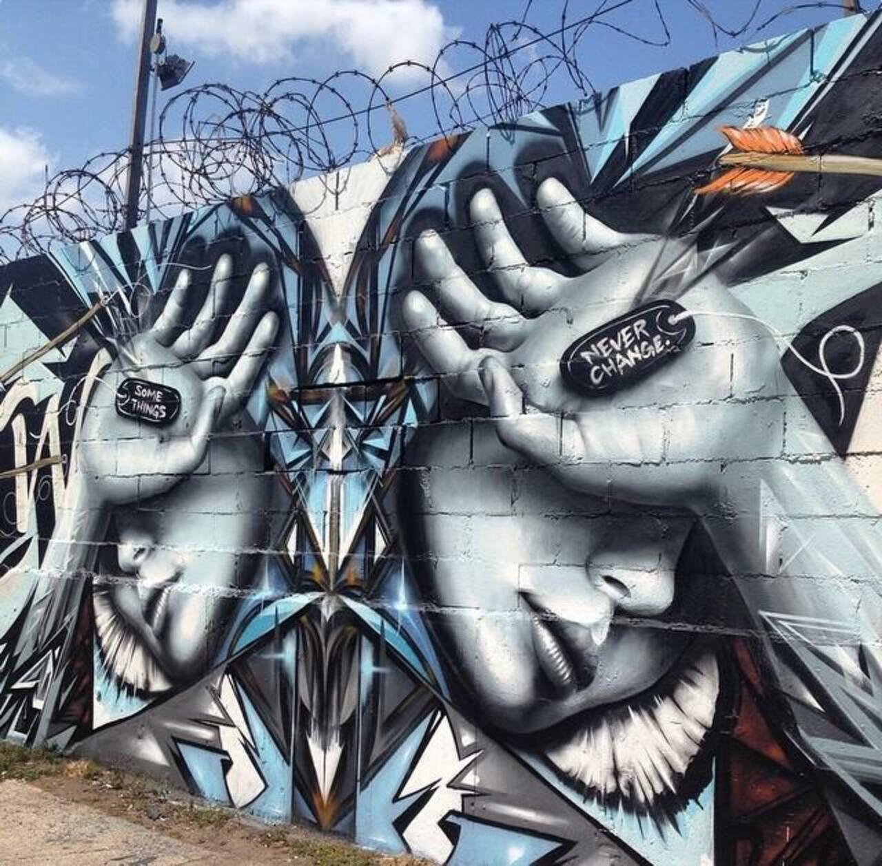 Artist @StarFighterA new Street Art mural titled 'Some Things Never Change' #art #mural #graffiti #streetart https://t.co/v7Wqyon06I
