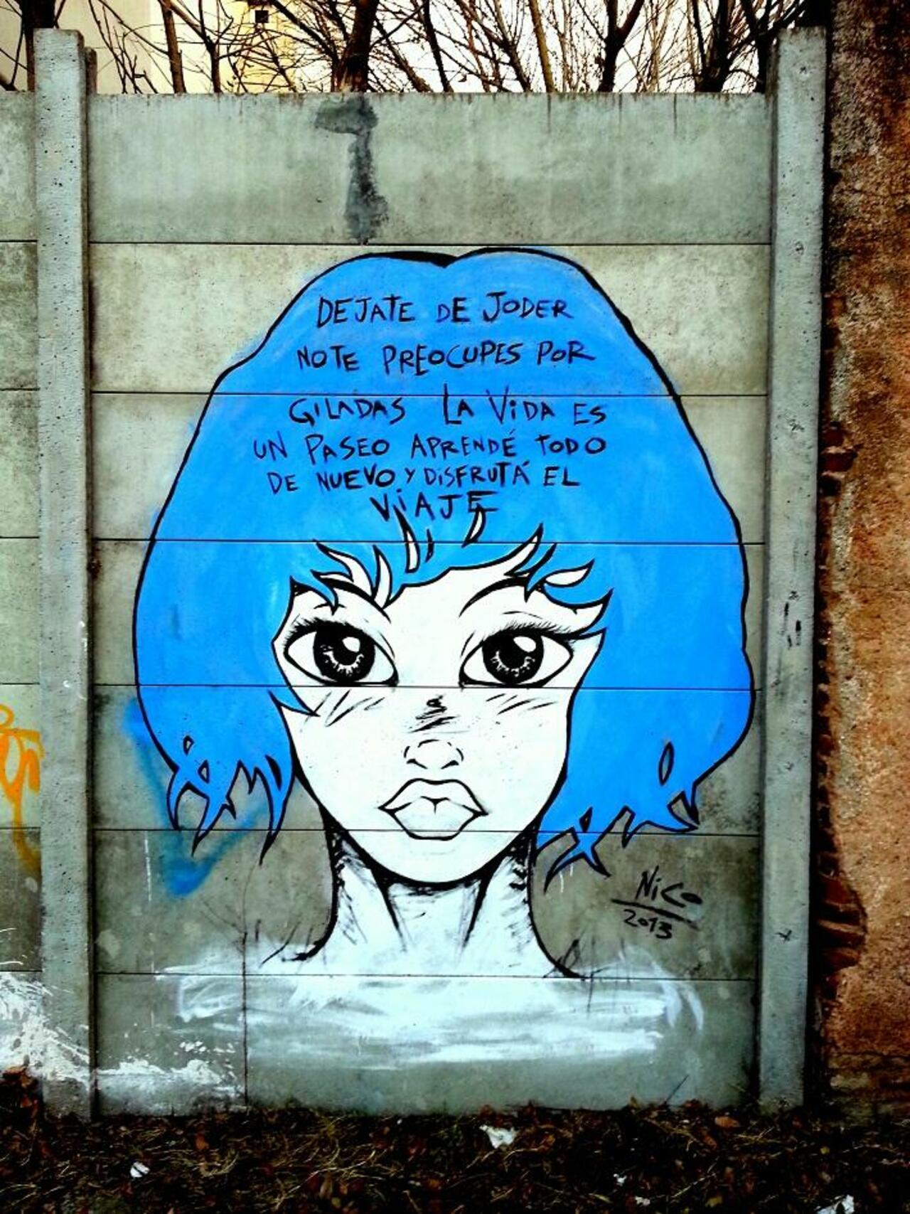 RT @DickieRandrup: #Graffiti de hoy con mensaje para todos mis #Amigos /en 50 21y22 #LaPlata #Argentina #StreetArt #UrbanArt #ArteUrbano http://t.co/jRGAZ0B7OW
