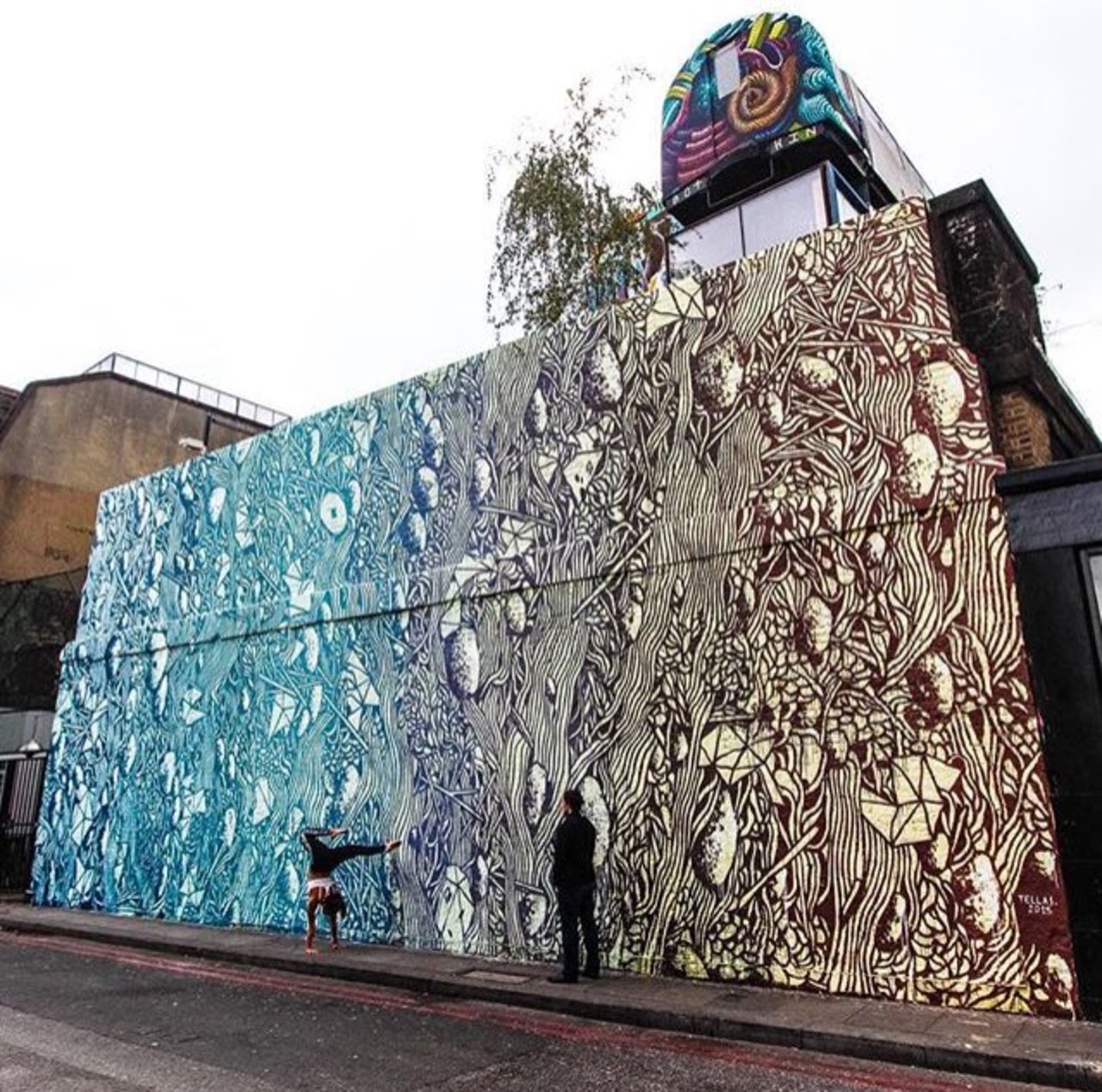 New Street Art by Tellas in Shoreditch London 

#art #graffiti #mural #streetart https://t.co/xWEctQis8c