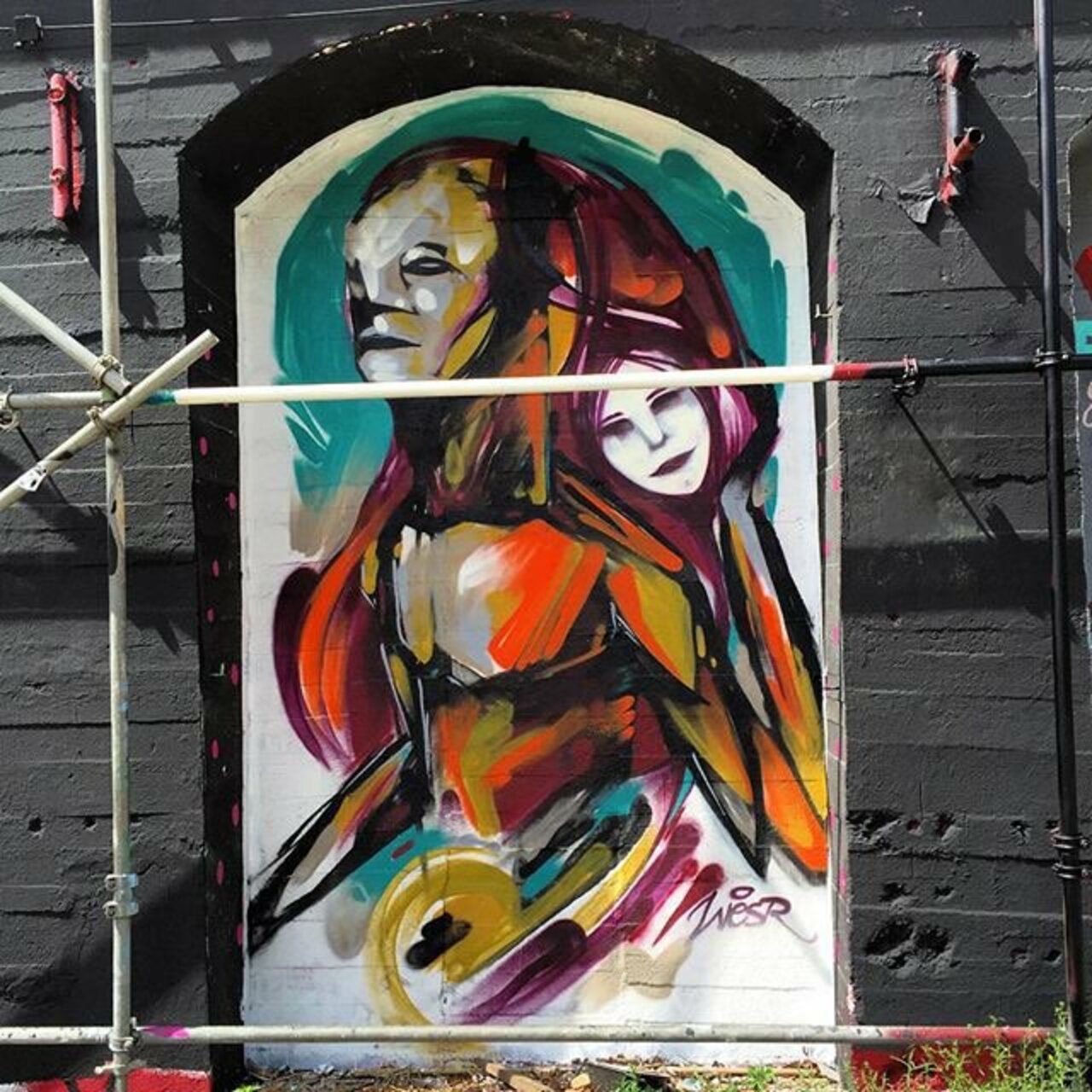 Artist: @w3sr 'One more reason to be alive'  #streetart #streetartberlin #art #graffiti #gatekunst #2015 #urbanart https://t.co/ot7zQJSyxZ
