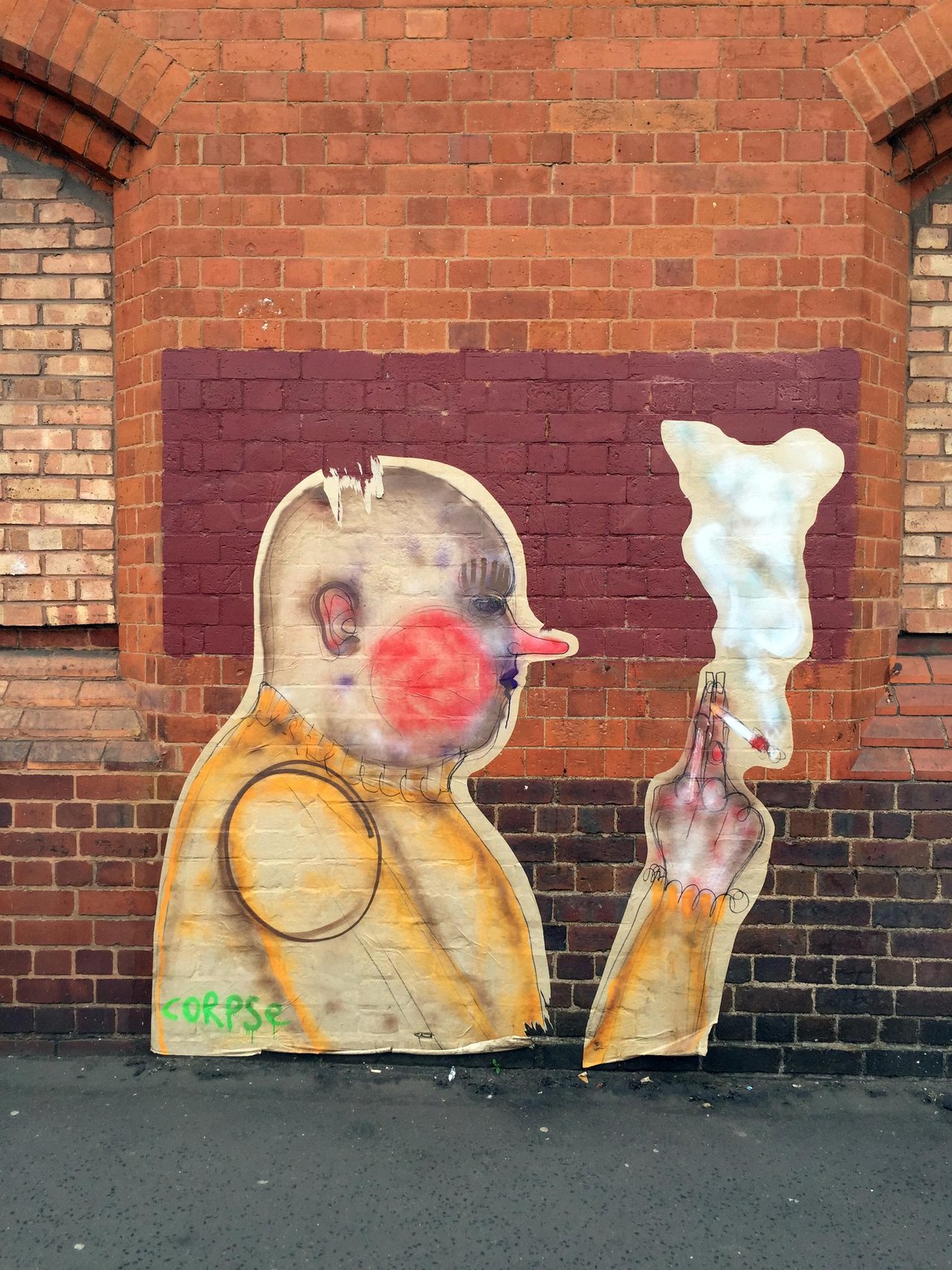RT @djcolatron: Always a pleasure to have Corpse back in Birmingham :) 

#Digbeth #pasteup #wheatpaste #streetart #graffiti http://t.co/MGbA0fQWXw