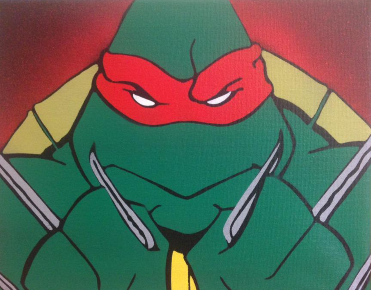 "Raphael" Teenage Mutant Ninja Turtles #stencilart by @chifferroo #TMNT #Raphael #spraypaint #graffiti #streetart https://t.co/jYTb4s1XFV